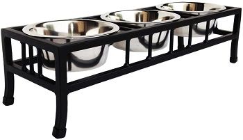 NMN Products Baron Triple Bowl Elevated Diner